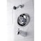 Kingston Brass Tub and Shower Faucet, 3, Wall Mount, Polished Chrome KB1631NL - alternate 2
